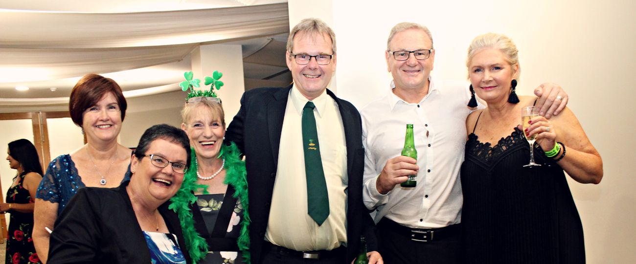Members of the Geelong Irish Society together at a St Patrick's Day celebration
