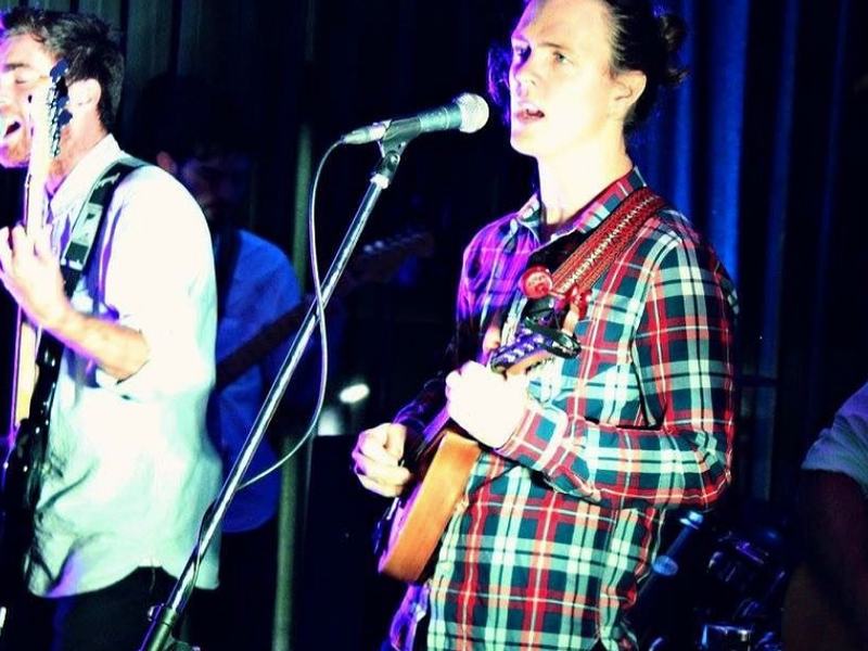 A band playing live at a Society night out