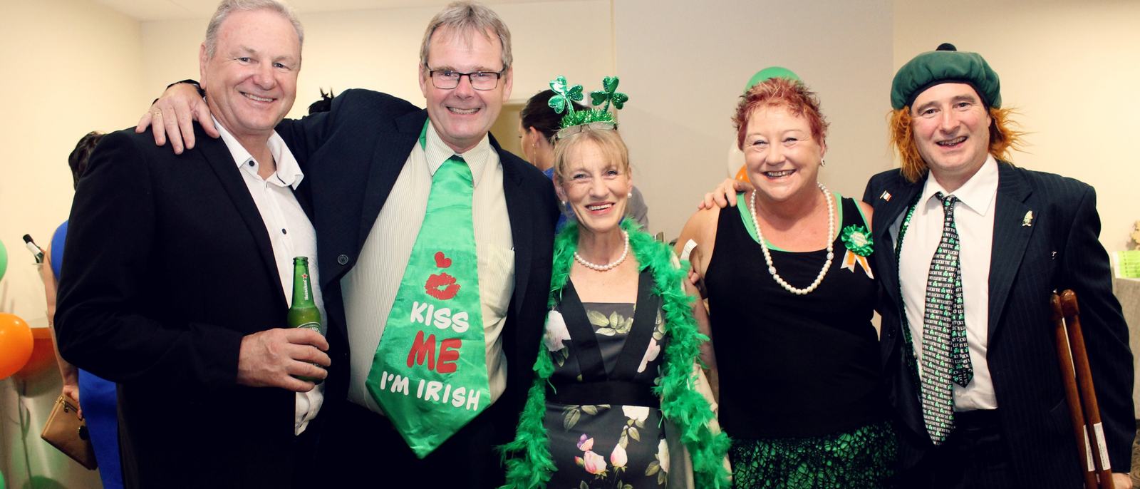 Geelong Irish Society members at the St Patrick's Day party