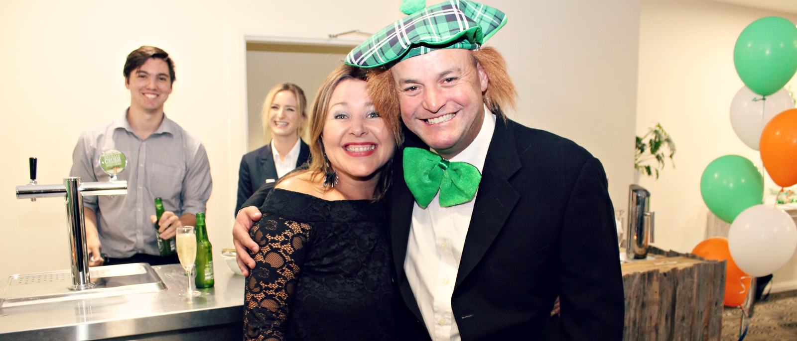 Geelong Irish Society members at the St Patrick's Day party