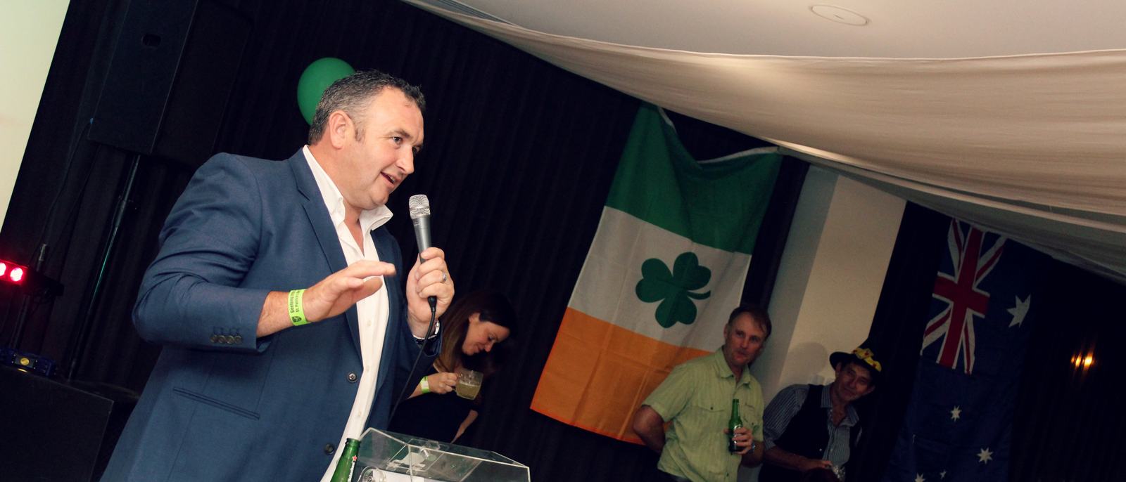 Geelong Irish Society members at the St Patrick's Day party